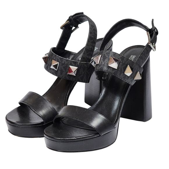 MK Michael Kors Studded Stud Wren 9.5 High Heel Pumps - Picture 2 of 9